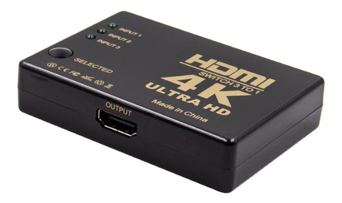 Imagen 3 de 6 de Switch Hdmi Selector 3 Entradas A 1 Salida + Control Remoto