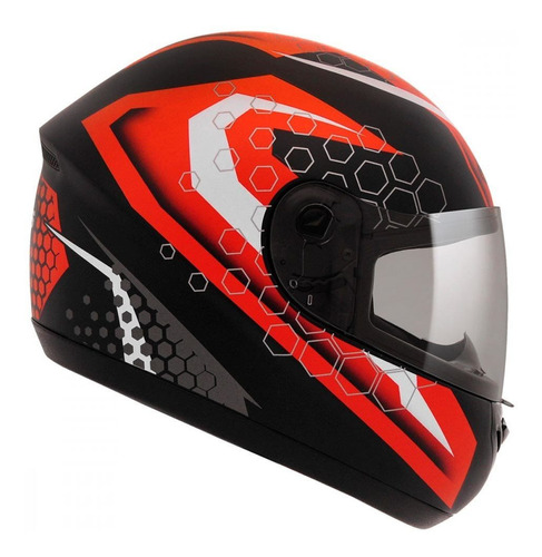 Capacete Peels Spike Prisma Preto Fosco/ Vermelho