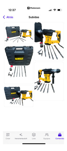 Rotomartillo Taladro Dewalt Sds Plus 8kg Amarillo 50/60hz