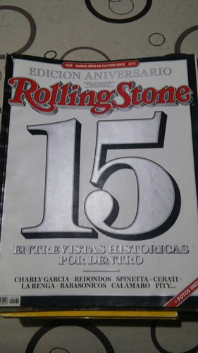Revista Rolling Stones 15 Aniversario