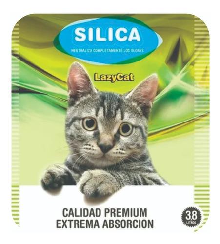 Imagen 2 de 5 de 8 Unidades Piedras Sanitarias Silica Gatos 3.8lt Lazy Cat