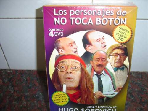 4 Dvd Con Los Personajes De No Toca Boton .=