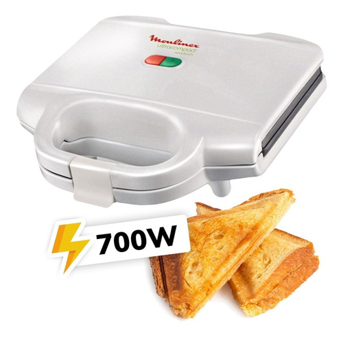 Sándwichera Eléctrica Ultracompact 700 W 2 Sándwich Moulinex