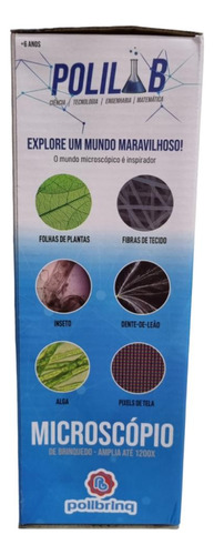Microscópio Brinquedo Stem Sortido - Polibrinq Bp3003