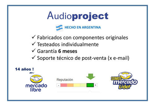 Amplificador Estereo 38+38 W C/pre Simple- Audioproject