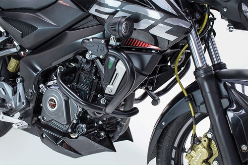Imagen 4 de 10 de Defensas Crash Bar Negras Pulsar Ns 200 Fire Parts