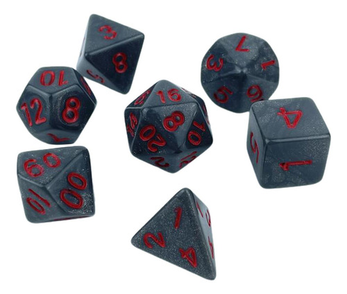 7x Juego De Dados Poliédricos Juego De Fiesta Dados Juguete