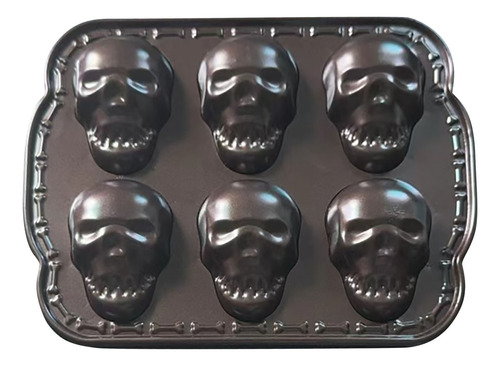 Molde Para Tartas De Halloween, 6 Piezas, Siliconas, Calaver