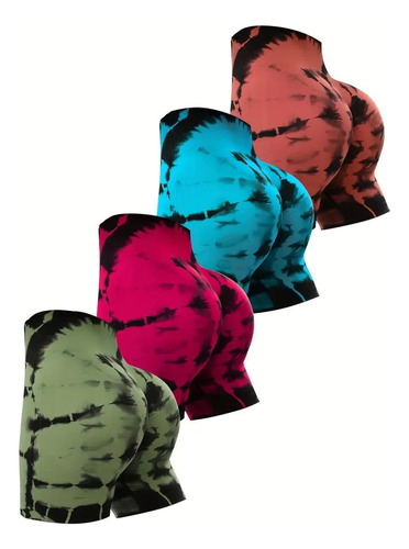 2 Pz Short Push Up Ti Dye Color Al Azar