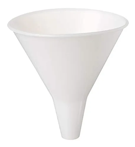 Embudo De Plástico De Cuello Ancho, 32 Onzas, Natural
