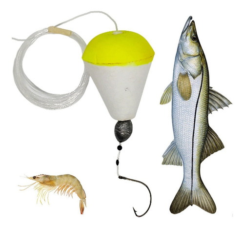 Chicote De Pesca Para Robalo Pescada Corvina Com Isca Viva