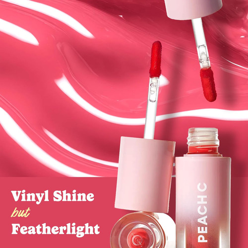Peach C Jelly Beam Tint - Brillo De Labios Coreano De Larga