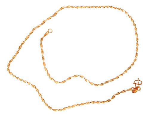 Collar 45cm Singapur Chapada En Oro999 