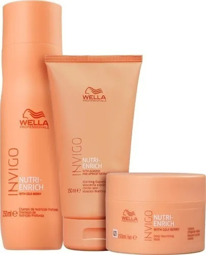 Shampoo, Condicionador E Mascara Nutri Enrich Wella