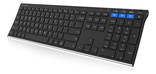 Teclado Universal Con Bluetooth Para Pc | Arteck / Negro