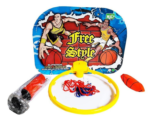 Kit Basquete Infantil Free Style Basketball Com Bola + Cesta