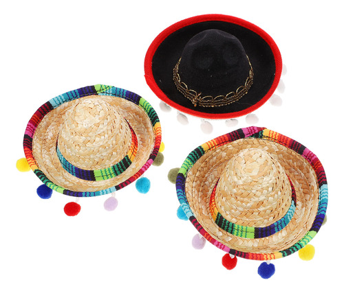 3 Minidiademas Tipo Sombrero, Estilo Mixto, Accesorios Para