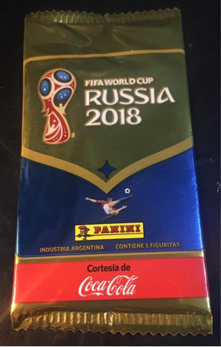 Sobre Figuritas Mundial Rusia 2018 Coca Cola - Lleno