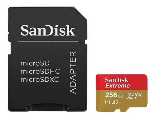 Proaventura Cartão Memória Sandisk 256gb Extreme + Adapt