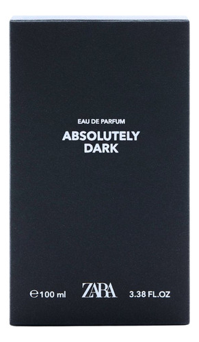 Perfume Zara. Absolutely Dark. 100ml. Edp, Para Hombre