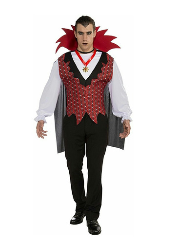 Disfraz Hombre Adulto Halloween Vampiro 107 Cm Pecho
