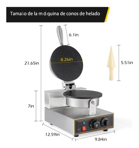 Máquina Para Hacer Conos O Marquesitas Con Envío Gratis