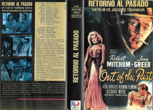 Retorno Al Pasado Vhs Robert Mitchum Kirk Douglas Vhs Nuevo