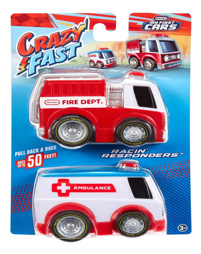 Imagen 8 de 8 de Vehículos De Emergencia Mini Crazy Fast Little Tikes.