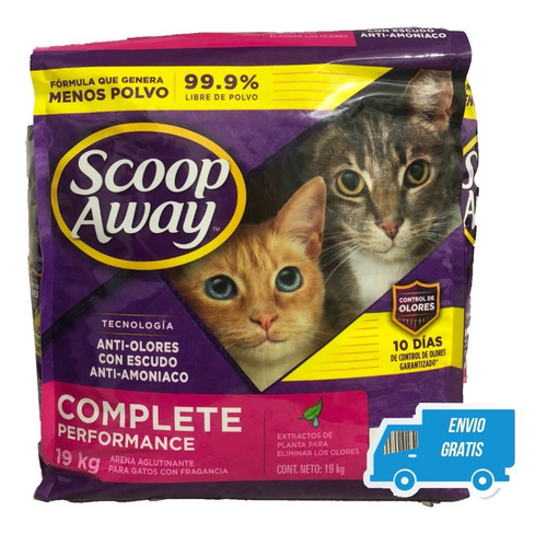 Arena Aglutinante Quita Olores Scoop Away 19 Kg Envio Gratis