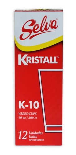 Imagen 1 de 3 de Vasos Kristall Selva K10 (36x12)