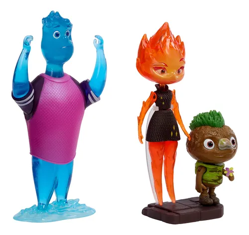 Figura De Acción Disney Pixar Elemental, Paquete De 3, Wade