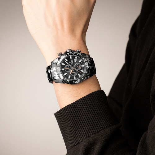 Reloj Festina F20710.1 Hombre Cronógrafo Edicion Esp 2022 Malla Negro Bisel Negro Fondo Negro