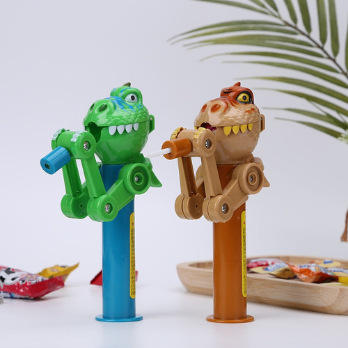 Robot Con Forma De Dinosaurio Para Comer Piruletas, Bonito Y