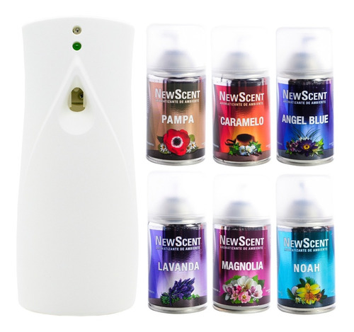 Newscent Dispenser Automático Con Sensor + 6 Aromatizadores 