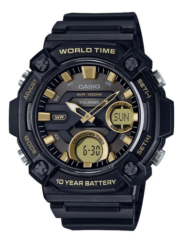 Reloj Casio Aeq-120w-9a Análogo Digital 100m Watchcenter