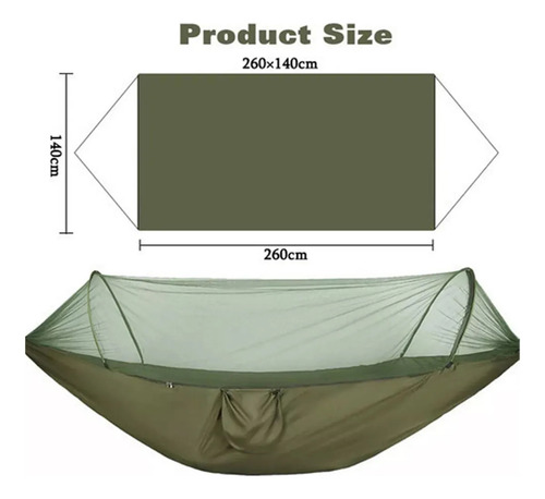 S Hamaca De Camping Con Mosquitera Doble Individual 200 Kg