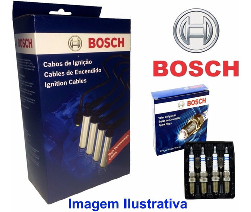 Kit Cabos + Velas Original Bosch Gm Corsa 1.4 2007 A 2012