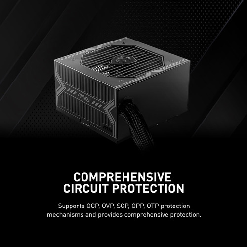 Fuente De Alimentación Para Juegos Msi Mag A650bn 650w 80 Pl