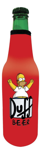 Porta Long Neck Com Zíper Em Neoprene Duff Beer Romer 1 Und