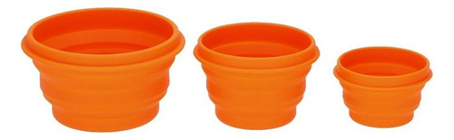 Set De Bowls Compactables Doite Talla: 3 Piezascolor: Naranj