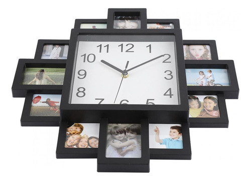 Reloj De Pared 2 En 1 + Marco De Fotos Decoración De Sala De