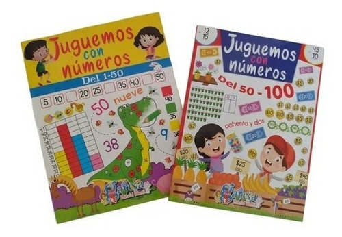 Pack De Libros Juguemos Con Números 1-50 Y 50-100