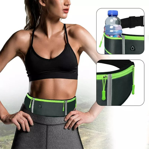 Cangurera Deportiva Luminosa 3pcs Para Correr Hombre Mujer