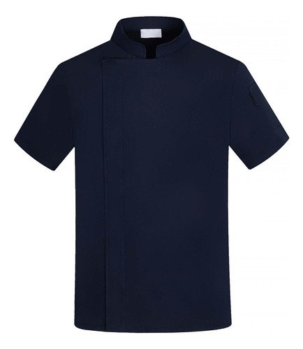 Chaqueta De Chef Ropa De Camarero Botón A Presión Top De