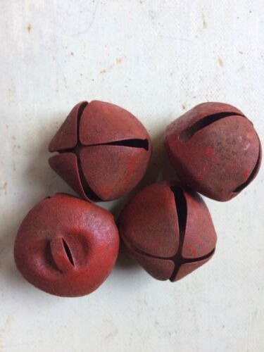 12 Primitive Rusty Tin Christmas Jingle Bells Bell 35mm Bbc
