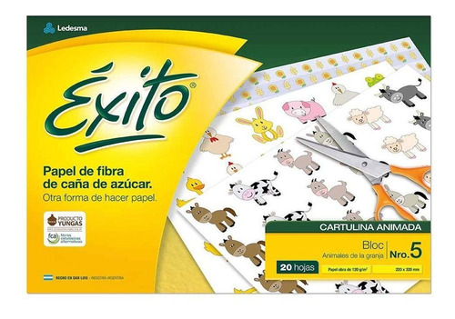 Block Dibujo N°5 Animales Domésticos 120gr 20h Éxito