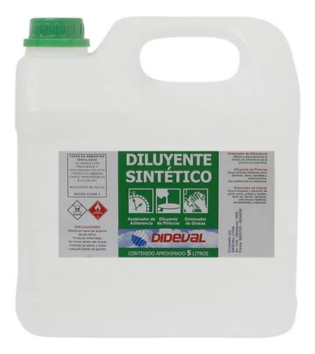 Diluyente Sintetico 5lt Dideval