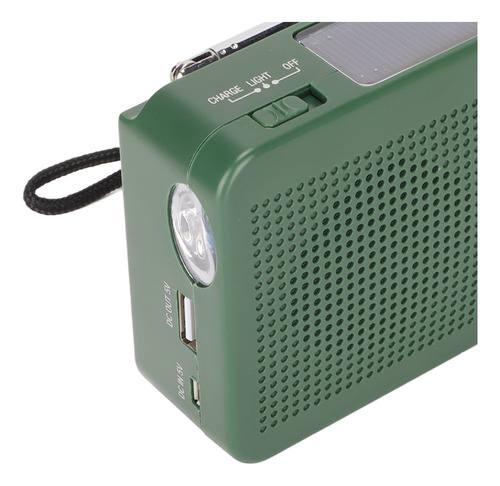 Linterna De Manivela Solar Radio 1led Linterna De Radio De