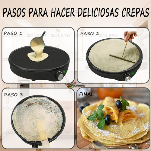 New Crepera Eléctrica Antiadherente Duradera De Calidad
