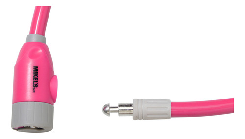 Cable Candado Con Llaves; Color Rosa (65 Cms)